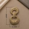 Assorted Gold Metal Irregular Shaped Buckles Textured Surface For DIY Sewing Scarf Belt Clothing Decor Craft Projects