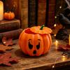 Unique Halloween Party Favors 3D Printed Devil Pumpkin Storage Box with Lid Funny Ghost Face Small Sundries Jar Decoration Desktop Organizer