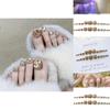 Süßer Stil J-095 Champagner Diamant Zehennagelsticker Glitzer Fußnagelkunst Sternenmuster