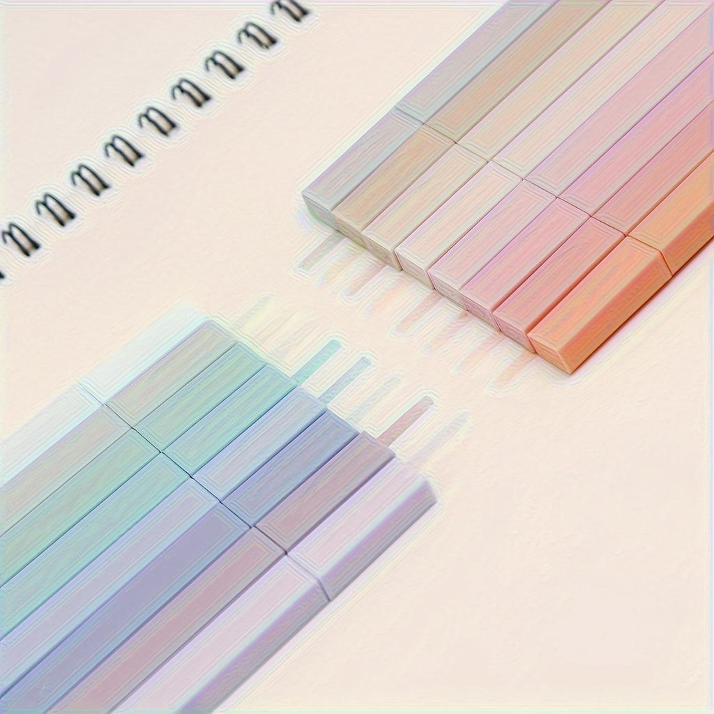 12pcs Square Highlighter Markers Painting Tools for Journaling School Office Supplies for Students Artists and Stationery Lovers