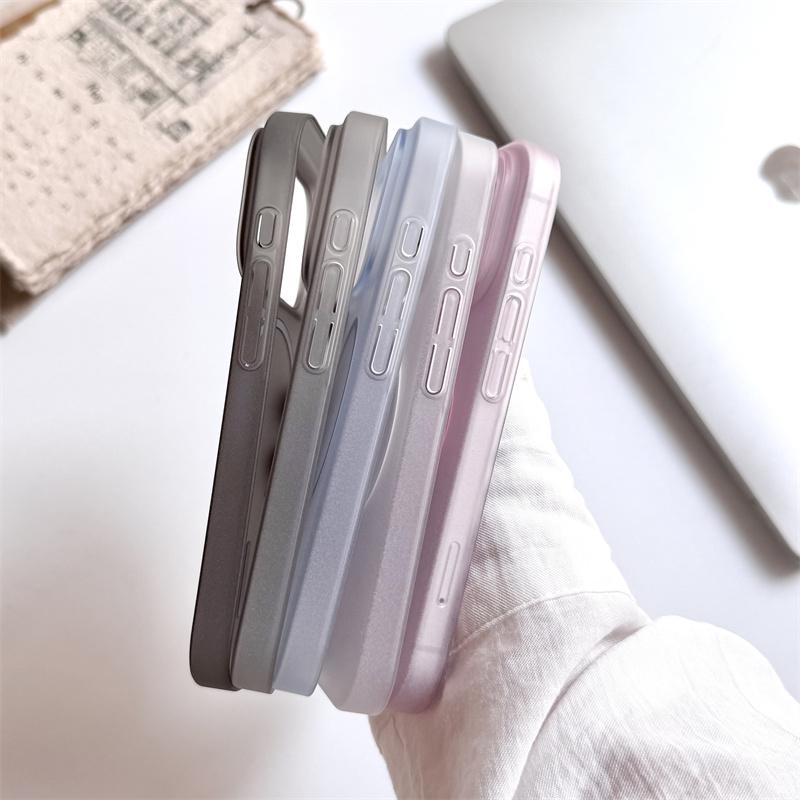 Ultra Thin Matte Transparent Wireless Charging Magnetic ForMagsafe Case ForiPhone 17 Air 16 15 14 Plus 13 12 Pro Max PC Cover