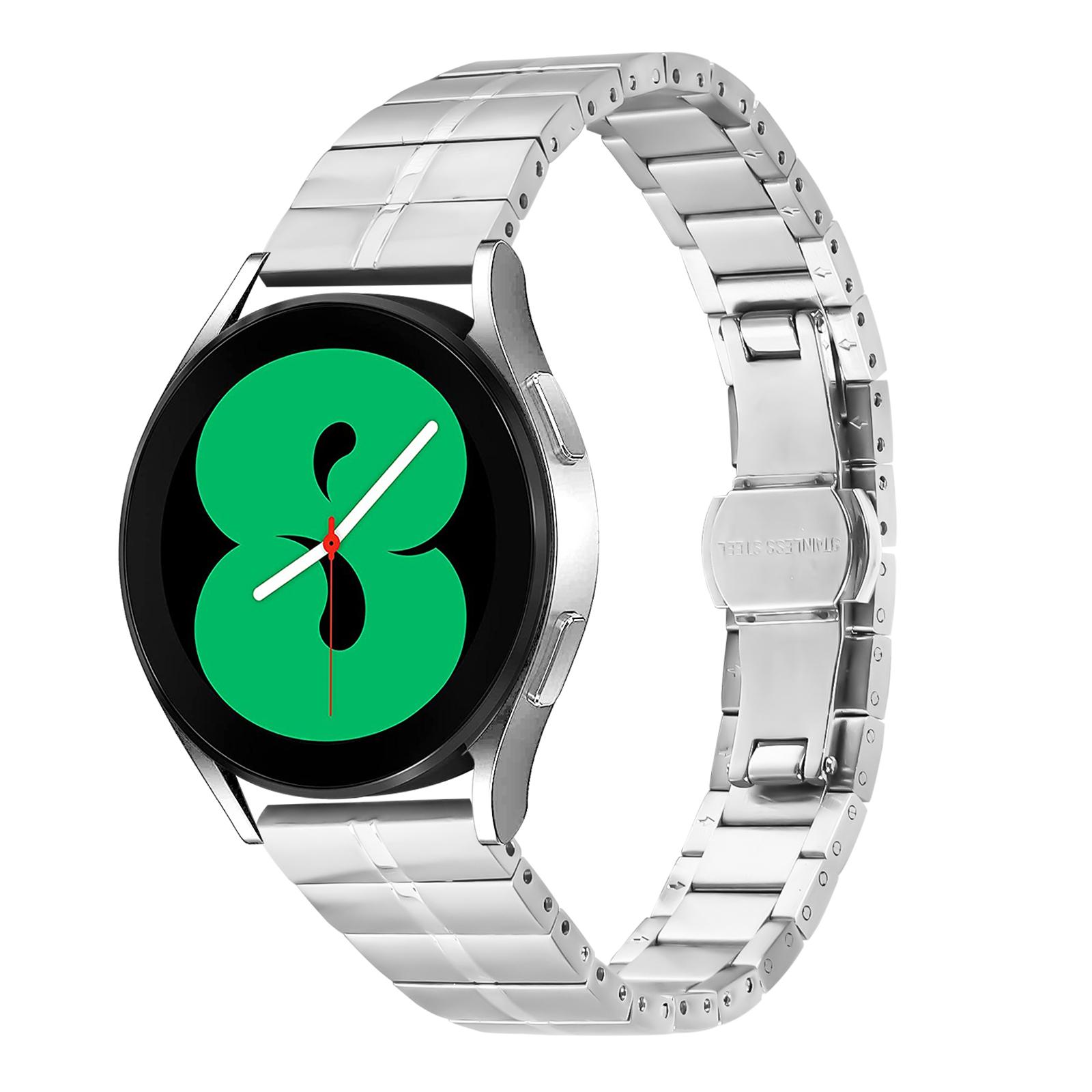 

For Garmin Vivomove Sport/Venu 2 Plus Stainless Steel Smartwatch Strap Slim Wrist Band Silver