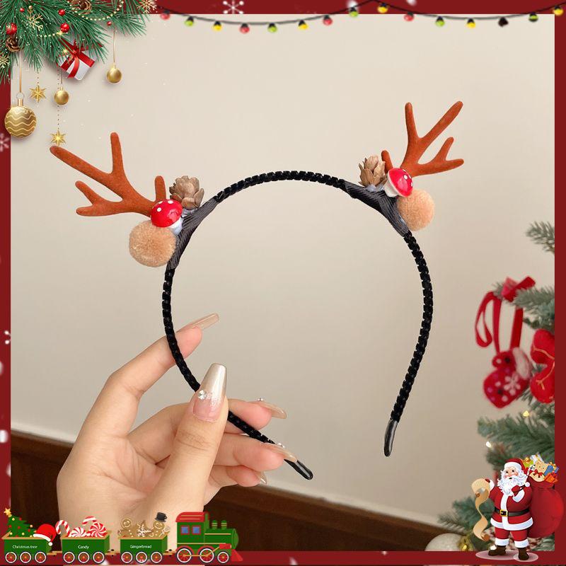 Weihnachts Rentier Geweih Stirnband für Kinder - Niedliches Kostümgeschenk, Haarspange & Dekoration