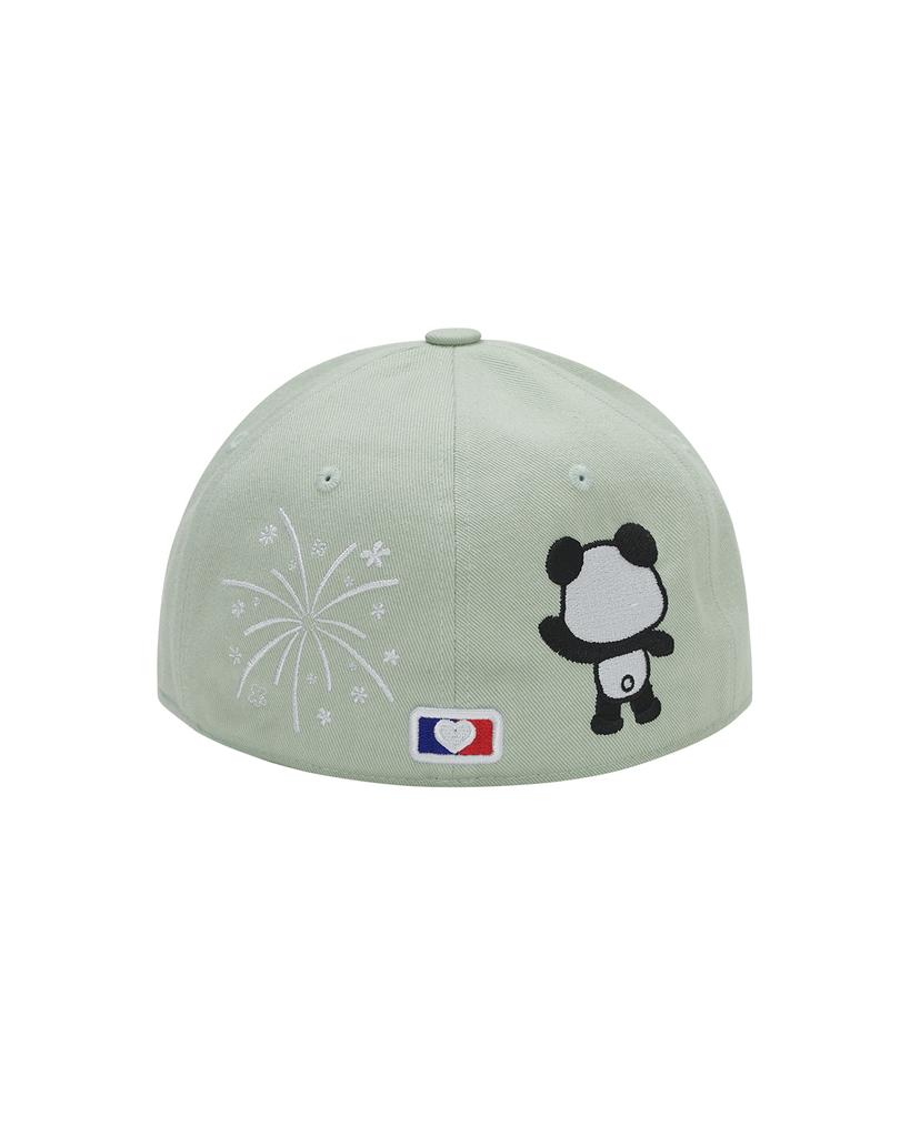 THEMUSEUMVISITOR Panda Embroidery Cap (Mint)