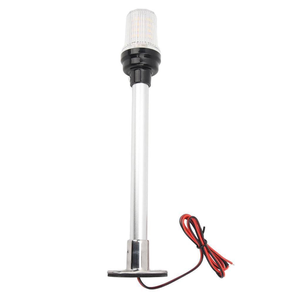 12in Boat Anchor Light 63 LEDs 360 Degree All Around Stern Pole Light 316 Stainless Steel Base For Fishing Boats Yacht