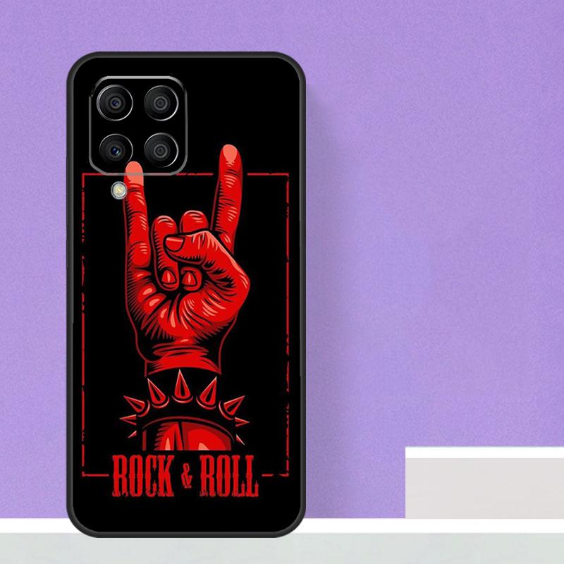 Rock and Roll Skull Case For Samsung Galaxy M23 M20 M32 M52 M56 M16 M36 M54 M34 M14 M35 M55 M15 M11 M31 M13 M53