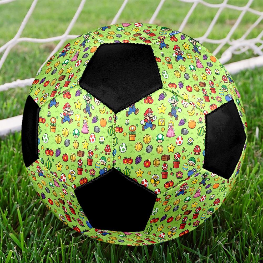 1pc Super Mario Football Soccer Ball Size 5 Indoor Soccer Ball Fashion Colorful Backyard Game -Great For Sports Fans Gift HE105