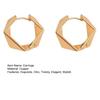 1 Pair Hoop Earrings for Women, Thick Chunky Geometric Rhombus Earrings, Statement Small Huggie Hoop Earring