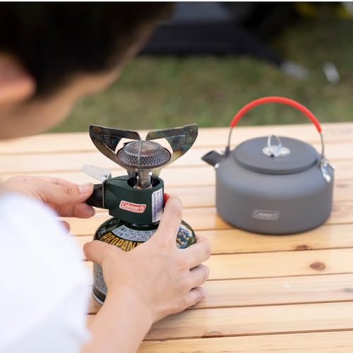 COLEMAN Outlander Micro Stove PZ Folding Burner (203535) - Camping, Outdoor, BBQ, Emergency, Hiking - High Power, Lightweight, Slim, Compact Body, Eas