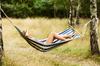 Large Garden Tourist Hammock 220x160cm Boho Stripes Cotton Strong Deckchair
