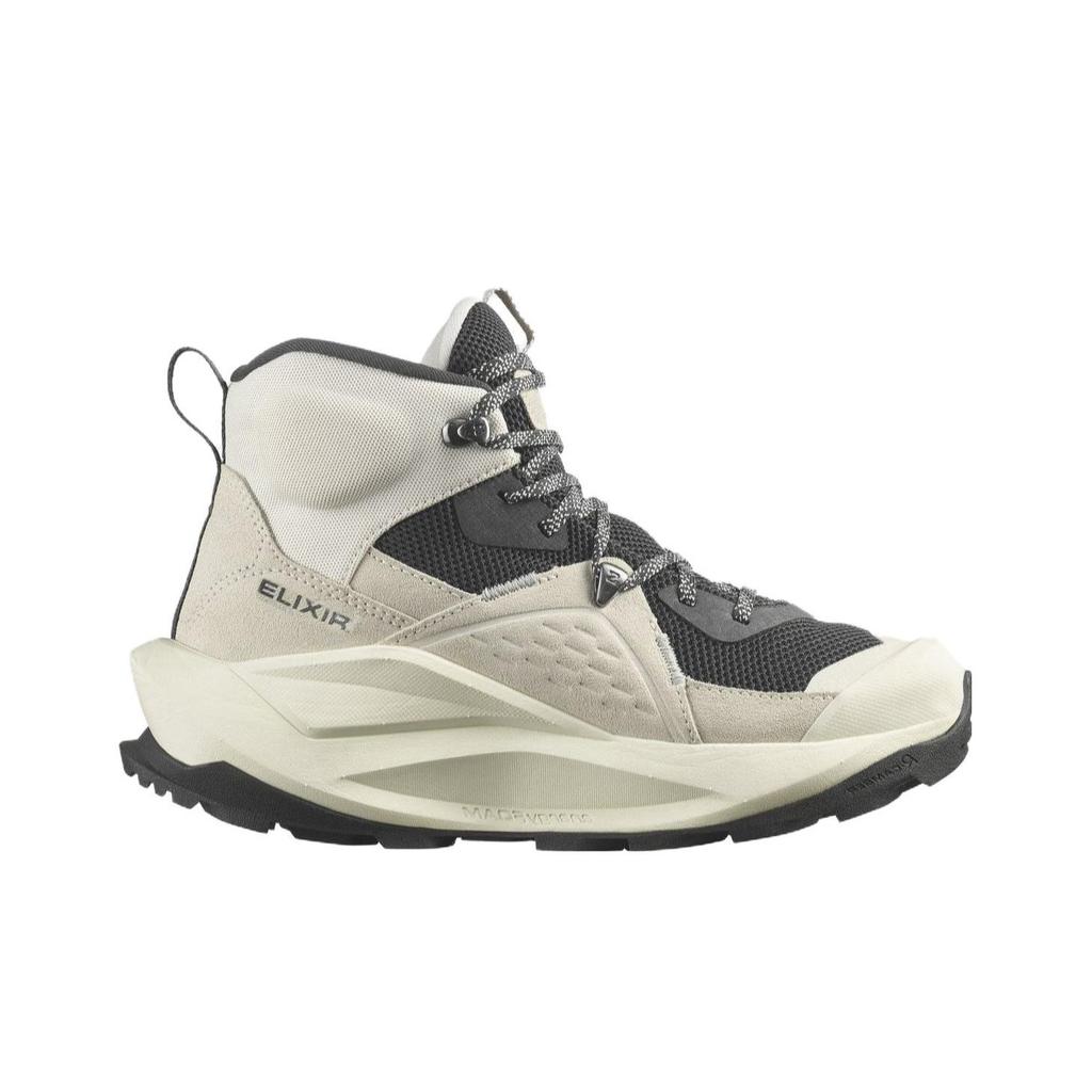 SALOMON Elixir Comfortable Non-Slip Durable Mid-Top Hiking Shoes Women Hiking Shoes Gray 472970