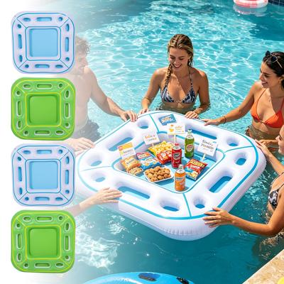 Inflatable Drink Holder Pool Party Accessory Floating Beverage Cup Tray PVC Material Suitable for Water Games and Swimming Pool Use