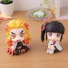 Anime Demon Slayer Kimetsu No Yaiba Q-Version Figur/Plüschtier von Tanjiro Nezuko und Zenitsu als Auto-Armaturenbrett-Ornament/Schreibtisch-Dekoration für Geschenke