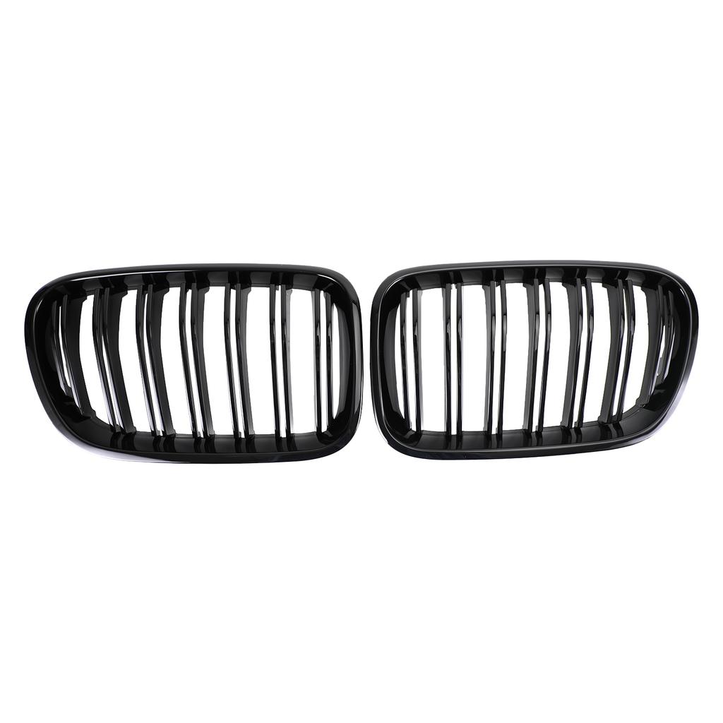 Gloss Black Front Bumper Kidney Grille Grill Fit BMW X3 F25 2011-2014 Dual Line