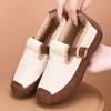Women's Non-Slip Moccasin Shoes Snow Boots Warm Winter Warm Short Boots for Women Outdoor Fur Lined Faux Suede Fuzzy Fleece Lining Walking Shoes