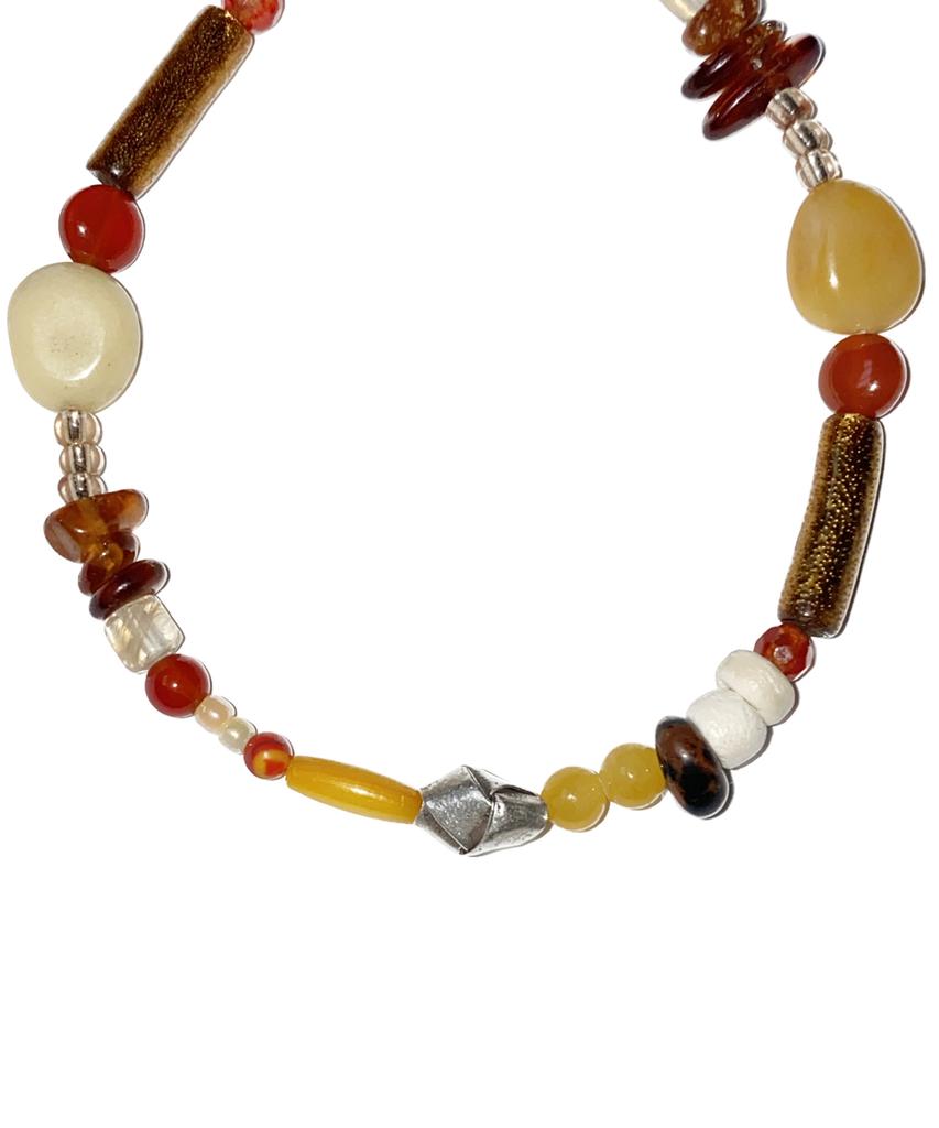 Runds Karen Silver Brown Gemstone Bracelet