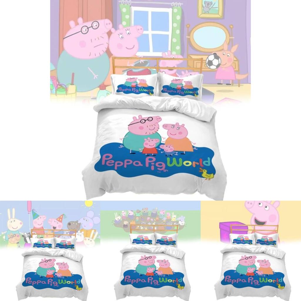 Benutzerdefiniertes Cartoon Waldtier Kinder Drei-Teiliges Bettwäscheset Weiches Und Gemütliches Design