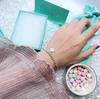 Su Chuang Women's S925 Sterling Silver Mother-of-Pearl Bead Bracelet - Simple, Versatile Design