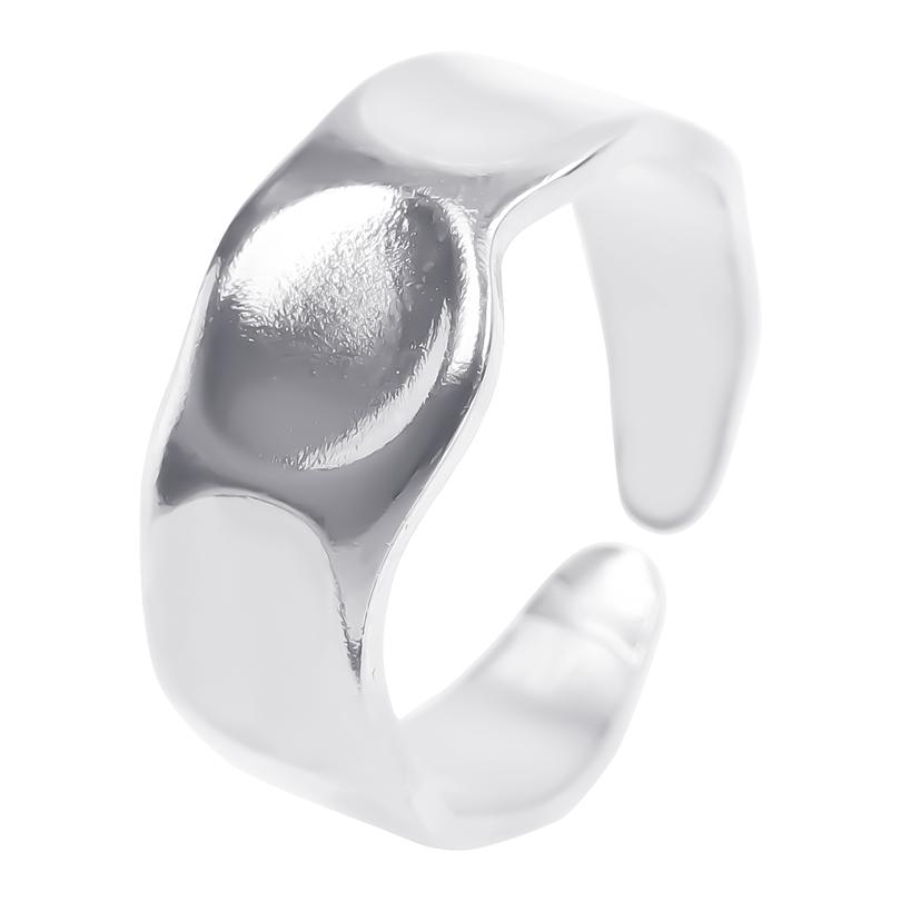 Irregular Stainless Steel Rings For Women Men Accessories 2026 Trend Vintage Jewelry Silver/Gold/Rainbow Color Ring Bague Mujer