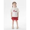 [Cool and Breathable] Mark Jenny Girls' Short-Sleeved T-Shirt with Small Animal Print, Baby Top, Summer Wear 550770