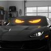LED Truck Sign Remote Control Scrolling Animation Devil's Eye Flexi Sticker for Car Truck Windshield Stickers LED Display Light