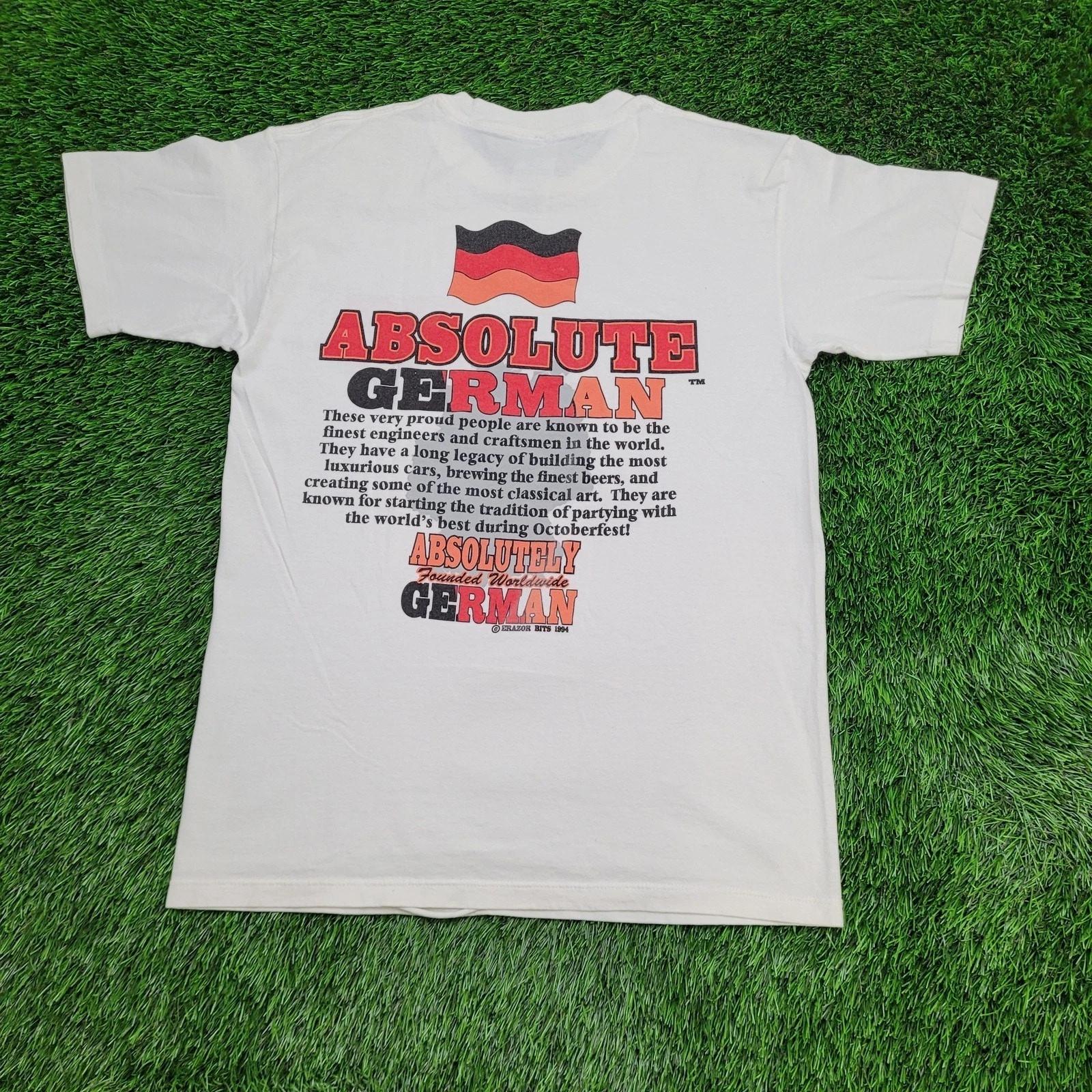 Vintage 1994 Proud German Pride Shirt Large 21x28 Crop USA 4XL