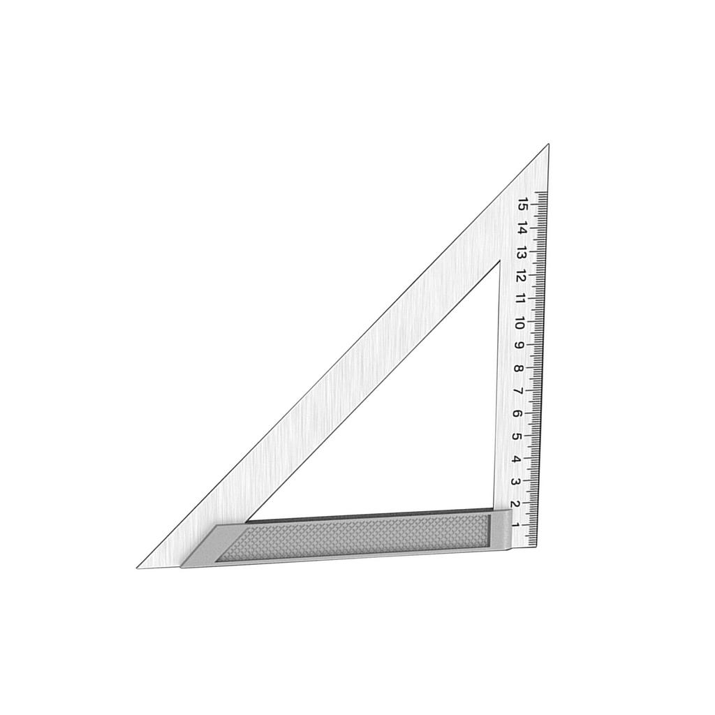 Stainless Steel Triangles Ruler 150mm/200mm/300mm Measuring Tool Protractors for Engineers Architects Students Enthusiasts