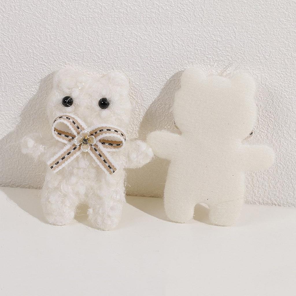 Stylish Bear Headband Clip Cute Cartoon Bear Accessory Adorable Soft Fabric Accessory for DIY Clothing and Accessories