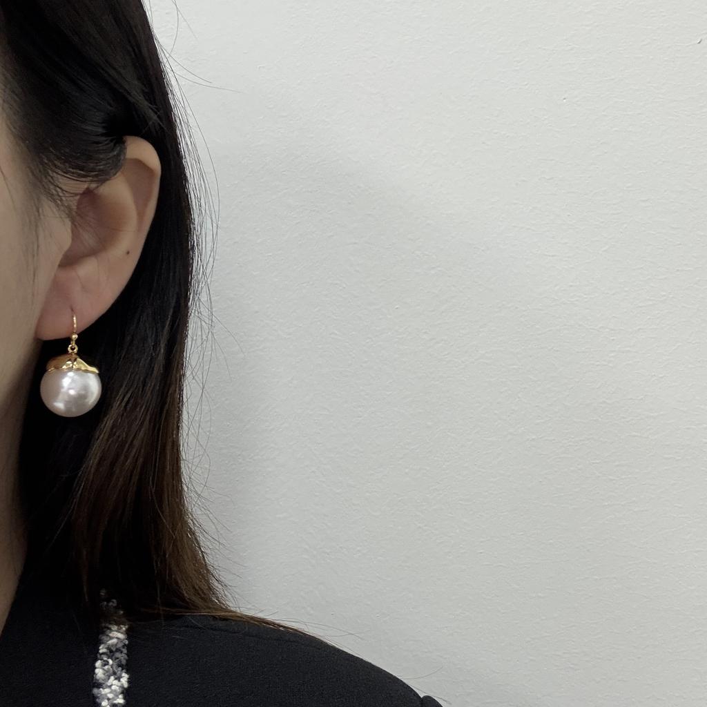 Anti-Sensitive Earneedle Design Earrings, Artificial Pearls, Simple Personality Temperament, Ear Hooks, Advanced Versatile Earrings