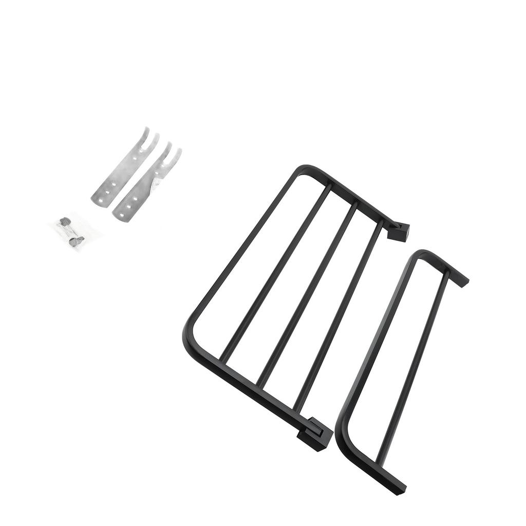 Bathroom Towel Rack 90 Degree Foldable 304 Stainless Steel Thickened Wall Mounted Towel Shelf Black
