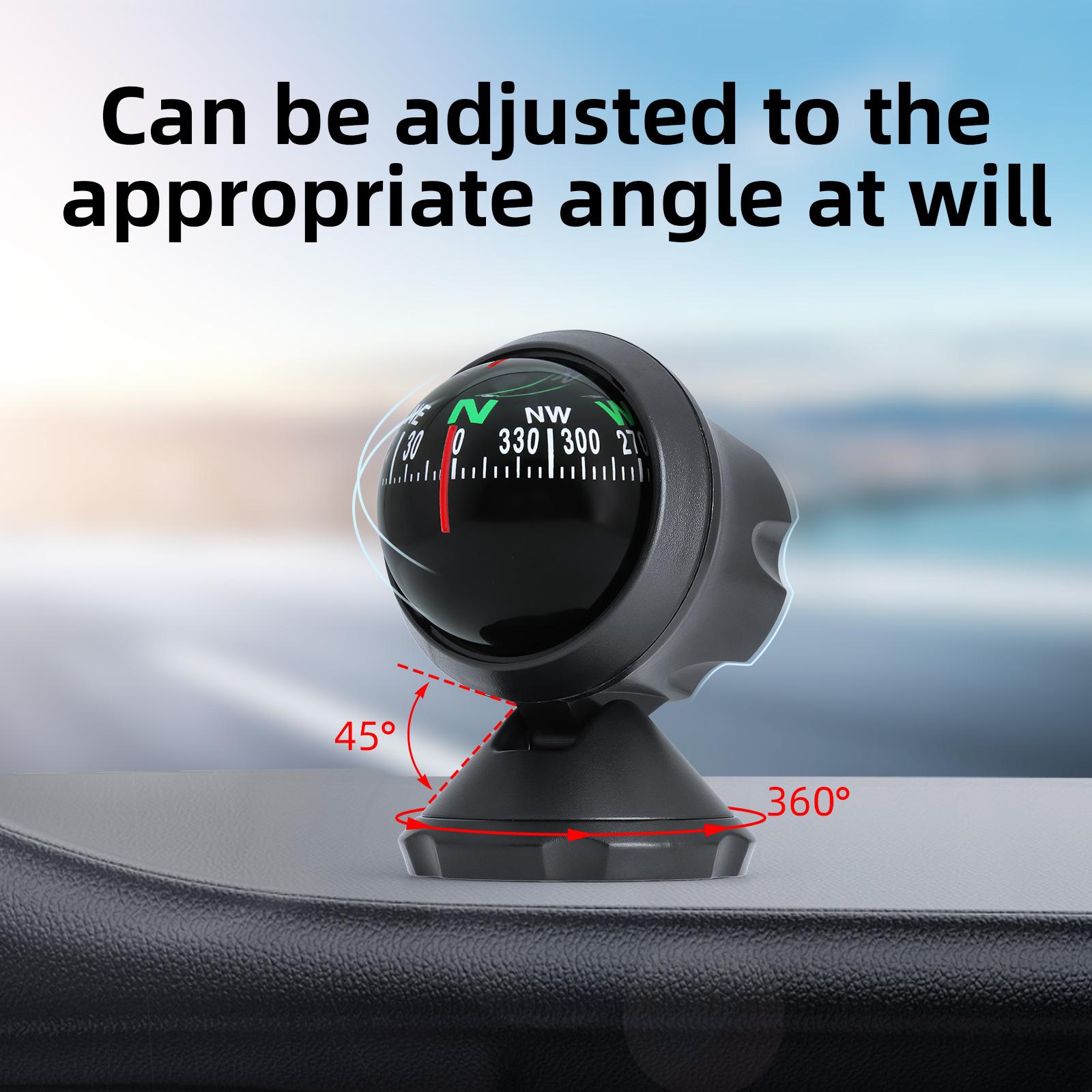 

Waterproof Outdoor Measure Tool Vehicle Compass Multifunction Car Inclinometer Slope Automotive Interior Accessories Car Compass