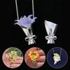 Mini Flower Bouquet Necklace Wearable Female Necklace New Clavicle Chain  Jewelry Gift