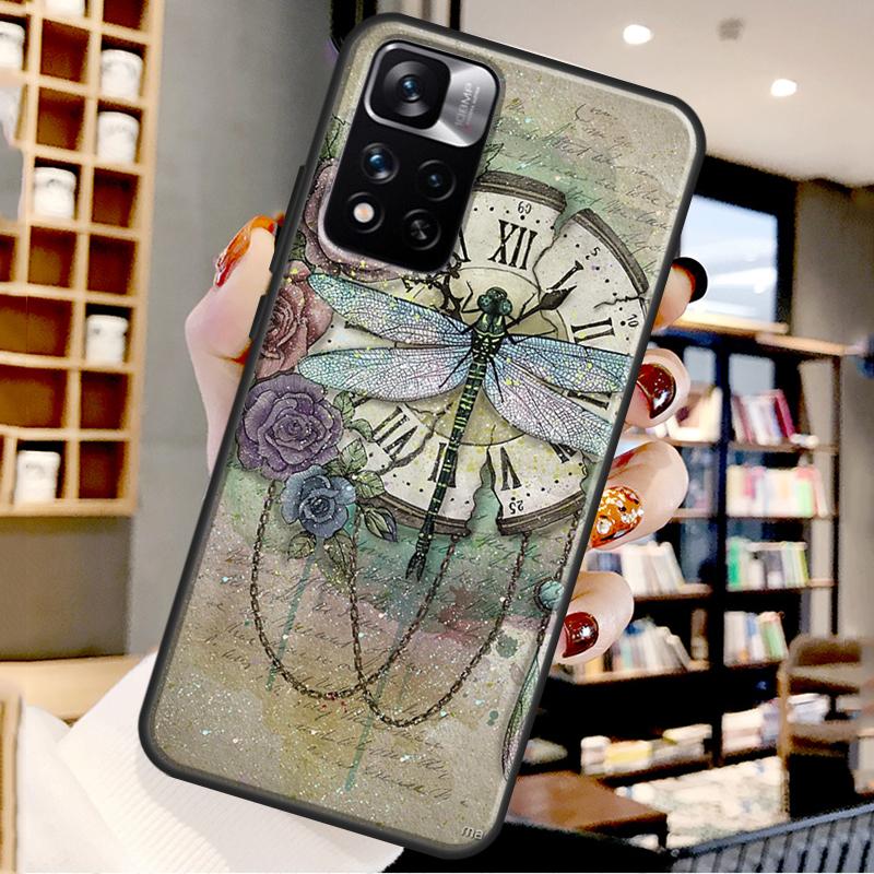 Dragonfly Case For Xiaomi Redmi Note 12 11 10 9 8 Pro Note 12S 11S 10S 9S Cover For Redmi 9 10 12 C