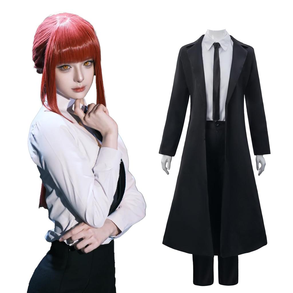 Makima Cosplay Anime Chainsaw Man Manga Chain Saw Man Makima Costume Set Halloween Costume Photo Shoot Event M new [CR ROLECOS]