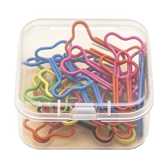 Cute Book Markers for Readers 20PCS Shaped Paper Clips, Bone/Duck/Dog/Cat Shape, Decorative Funny Bookmarks Students Metal Fasteners Office And School
