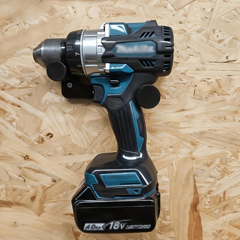 1Pc Power Tool Wall Mount Holder, Fits Most Brand Drills, Space Saving Garage Workshop Accessory, Screws Not Included
