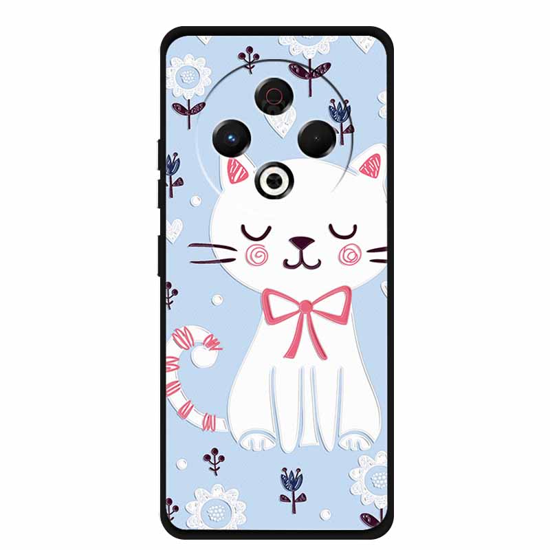 3D Phone Cover For Tecno Pova 6 Neo Pova6Neo Cases Soft TPU Silicone Case Tecno Pova 6 Pro Pova6 Embossed Flowers Blossoms Funda
