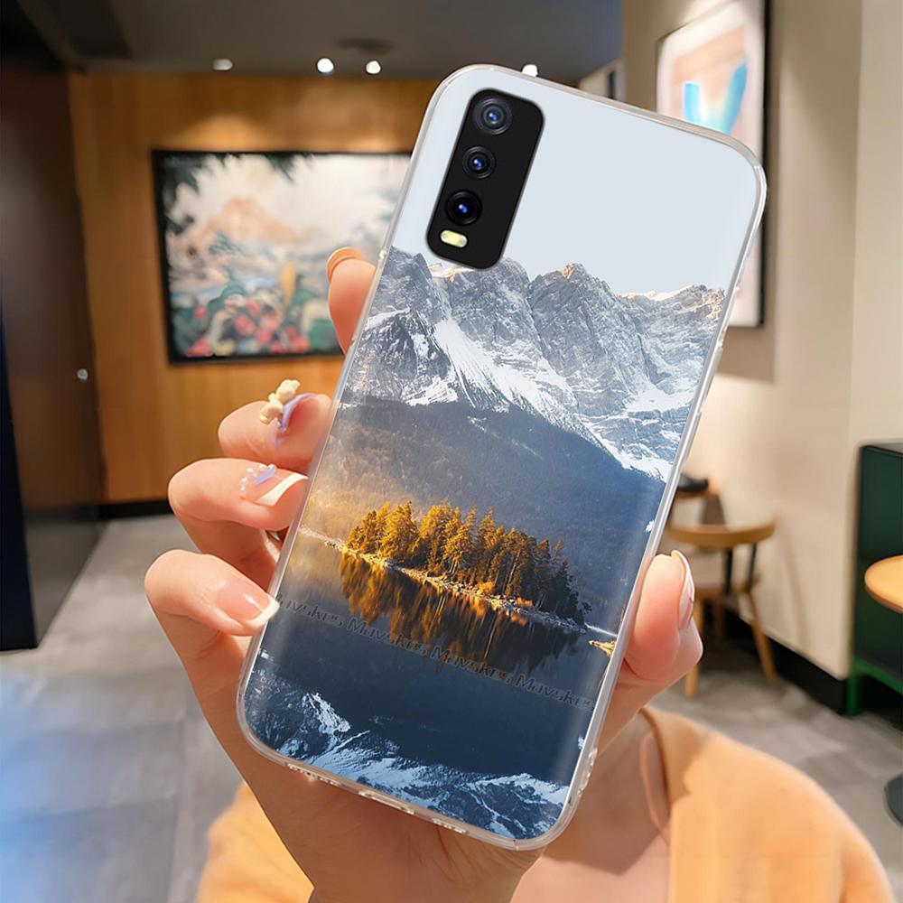 Pro Vivo V2027 V2028 V2029 Zadní kryt Vivo Y11S Y12s Y12a Y20 Y20s Y20i Pouzdro Roztomilý Kreslený Malovaný Funda Měkký TPU Silikonový Nárazník