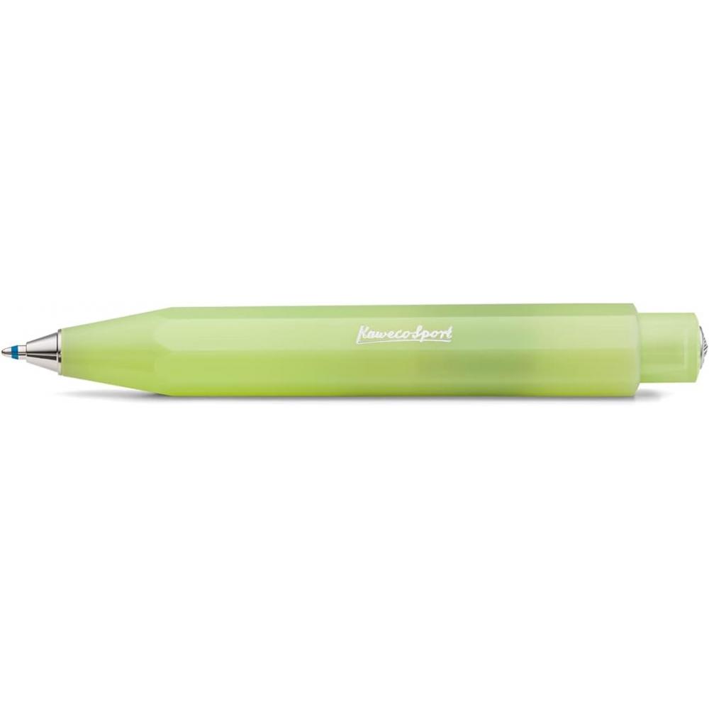 Kaweco Ball Pen Oil Based Frosted Sports Fine Lime 105x14mm 11g Frbp Fl