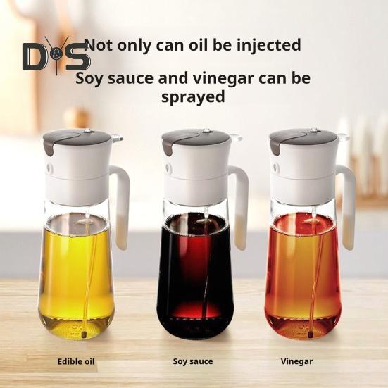 

250/550 мл масляный распылитель для приготовления оливкового масла, распылитель масляного тумана, стеклянная бутылка, широкоугольный контроль масла, кухонный гаджет для салата, барбекю B