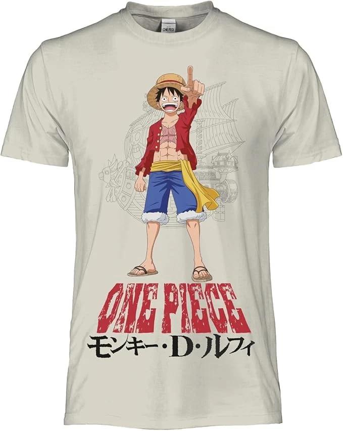 ONE PIECE T-shirt LUFFY JAPANESE NAME Straw Hat GOING MERRY T-shirt 3XL