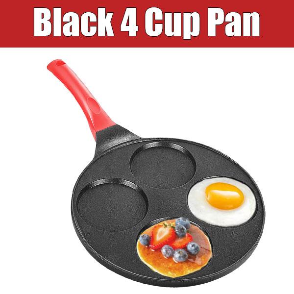 

PGY 4 Cup Egg Frying Pan Omelet Mini Pancake Maker Pan Nonstick Egg Cooker Skillet Crepe Pancake Griddle Burger Breakfast Pan
