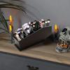 Makeup Brush Holder Wooden Black Storage Box Cosmetic Organizer Pen Holder Halloween Themed Decor Organization Home Storage
