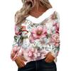 Long Sleeve Shirts For Women Cute Tops Christmas Prints Tees Blouses Casual Plus Size Basic Tops Pullover