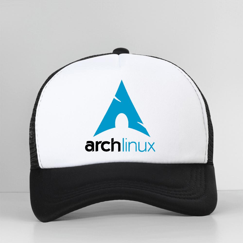 Berretto da Baseball Unisex Arch Linux Rete Traspirante Fresco Estate Regolabile Cappellino da Papà Snapback Casquette