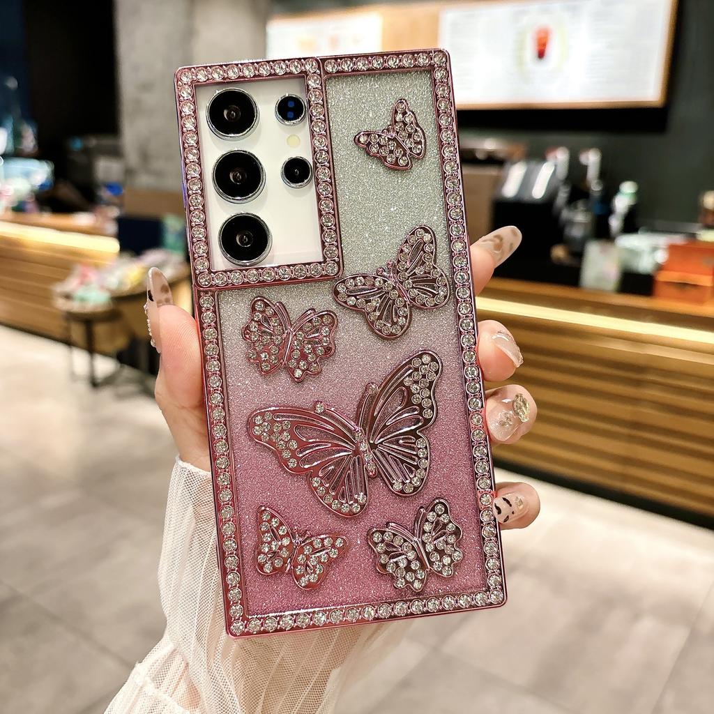 Suitable for Samsung S25 Ultra Mobile Phone Case A56S24plus Electroplated A36 Fashion Protective Case