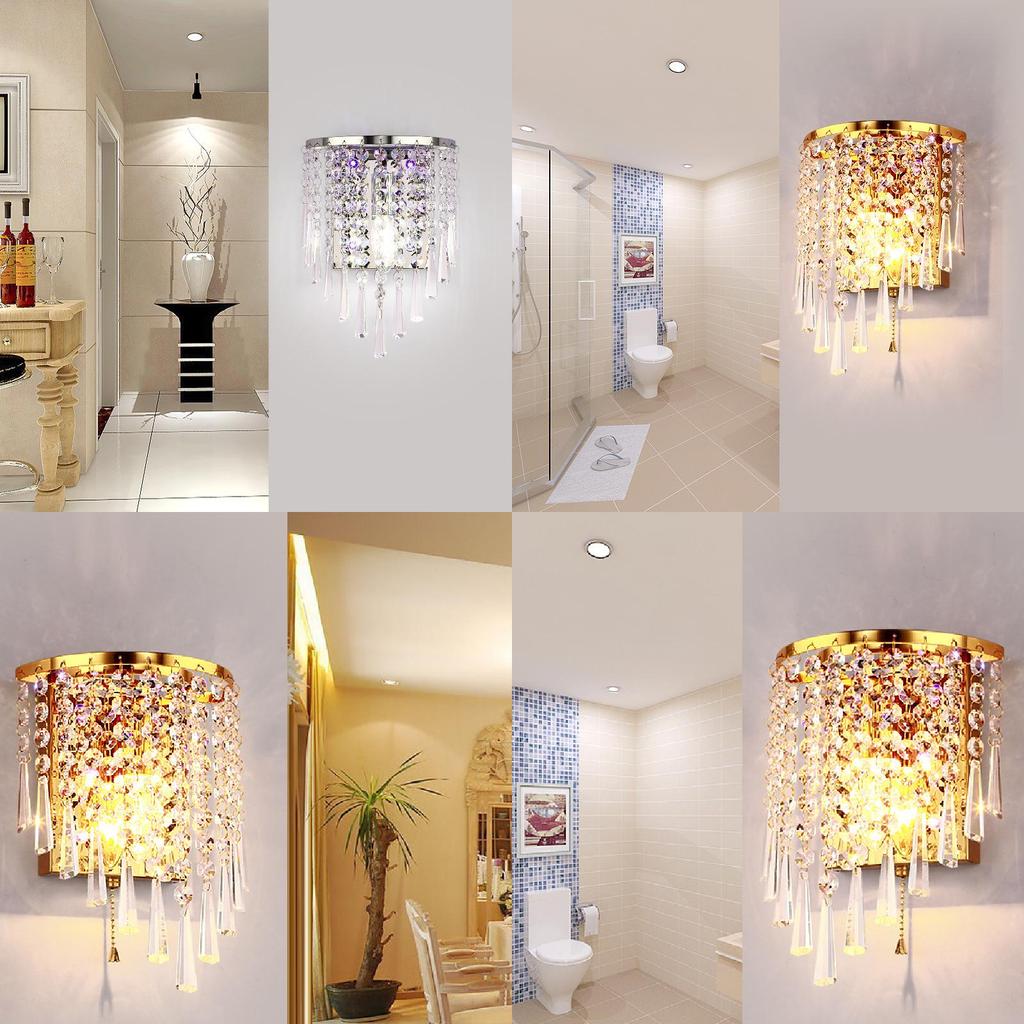 Wandleuchte Elegant Kristall Wandleuchte Mit LED-Licht Für Zuhause Schlafzimmer Und Wohnbereich