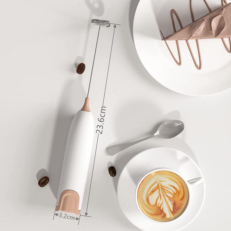 Mini Milk Frother Handheld Foam Maker for Lattes Whisk Coffee Cappuccino Matcha Hot Chocolate Egg Beater Drink Mixer