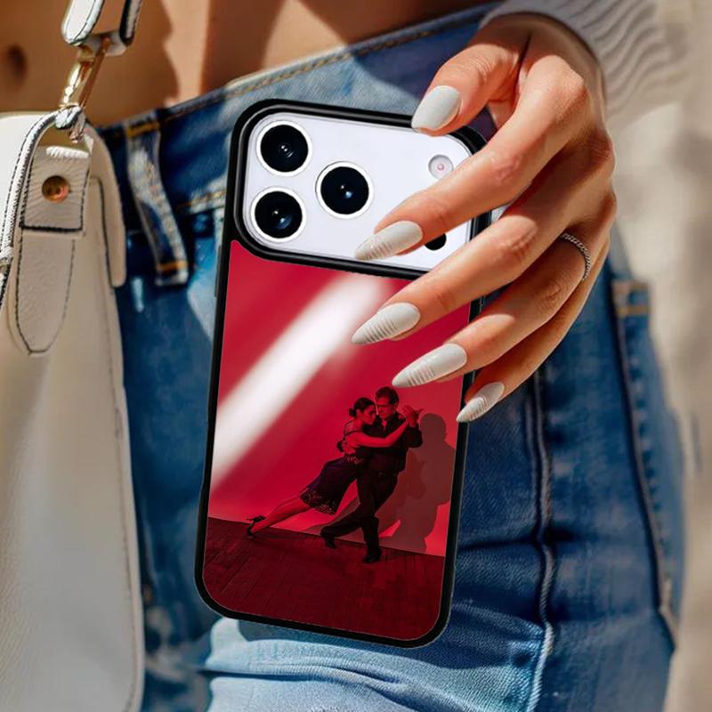 Latin Tango Dancing Dance soft Phone Case For iPhone 17 Air 14 15 13 12 Max Cover For Apple 16e 11 Pro Max Plus Coque