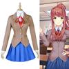 Sayori Yuri Natsuki Monika Prachtige Schooluniform Jurk Cosplay Kostuum Volledige Set